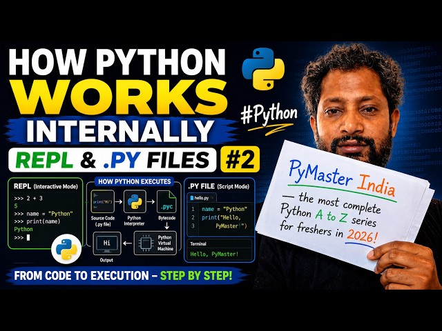 How Python Works Internally | REPL & .py Files #2 #Python