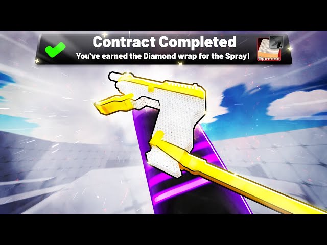 FIRST PLAYER to UNLOCK the DIAMOND SPRAY in Roblox Rivals..