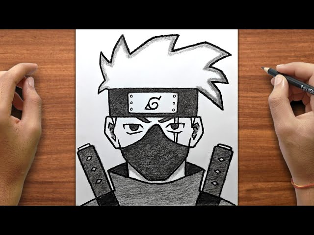 Easy Kakashi Drawing | How to Draw Kakashi hatake | Step by Step | for Beginners