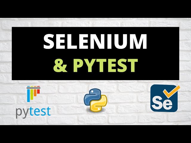 Selenium with Pytest | Not web scraping!