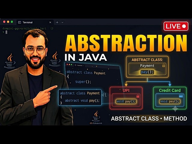Abstraction in Java Explained | Abstract Class & Abstract Method | CS Edupoint