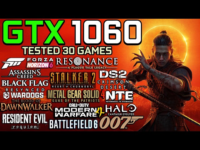 GTX 1060 6GB in late 2026 - Test in 30 Games (Gaming Test in 2026)