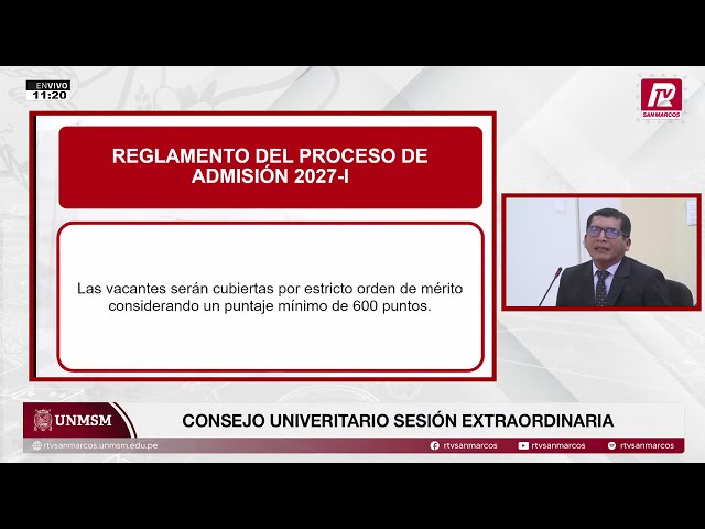 🔴#LIVE #UNMSM 08/17/2026 University Council Extraordinary Session