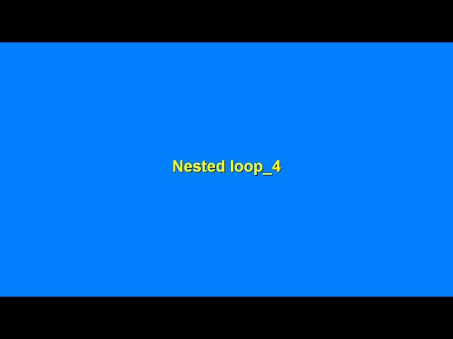 13- Sheet 5 Answers (Nested Loop  - Part 4)
