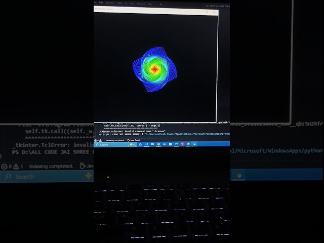 🌀 Hypnotic Swirl Made with Python Code | Viral Animation #shorts