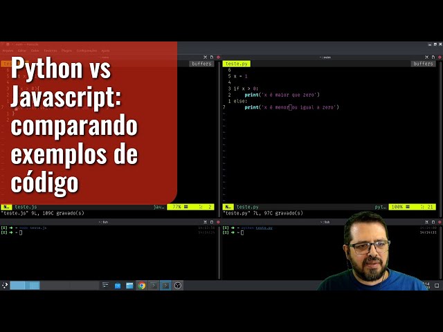 Python vs Javascript: comparando exemplos de código