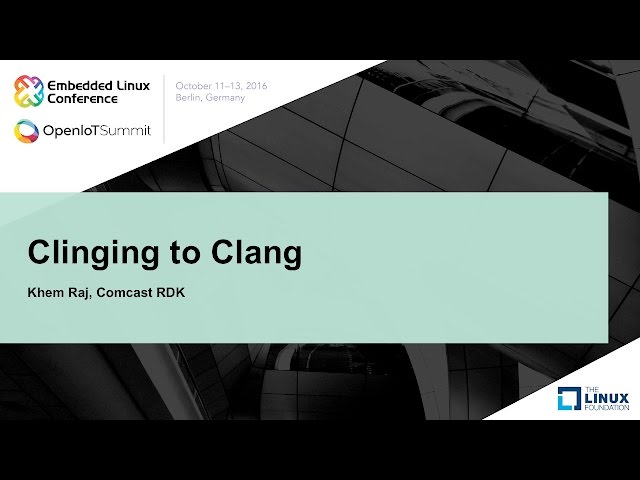 Clinging to Clang