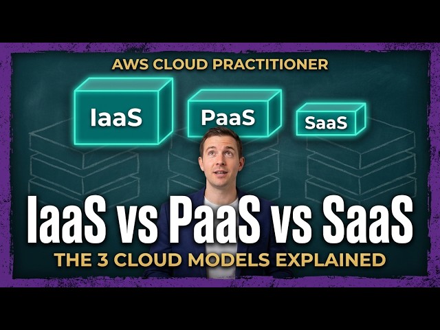 AWS Cloud Practitioner: IaaS vs PaaS vs SaaS Explained | The 3 Cloud Computing Models (2026)