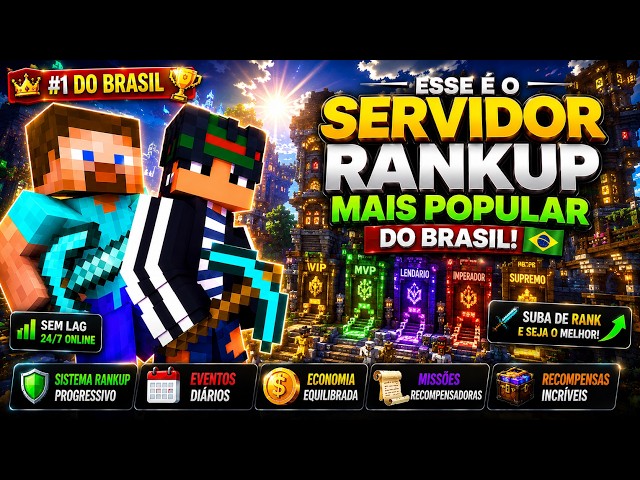 MINECRAFT: OP RANKUP SERVER with SPAWNERS, REWARDS, BOSSES, MACHINES and ACTIVE COMMUNITY