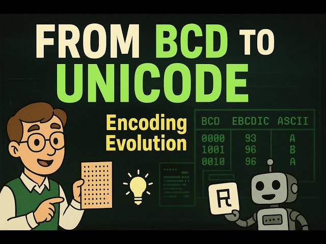 History of Character Encoding | BCD → EBCDIC → ASCII → Unicode