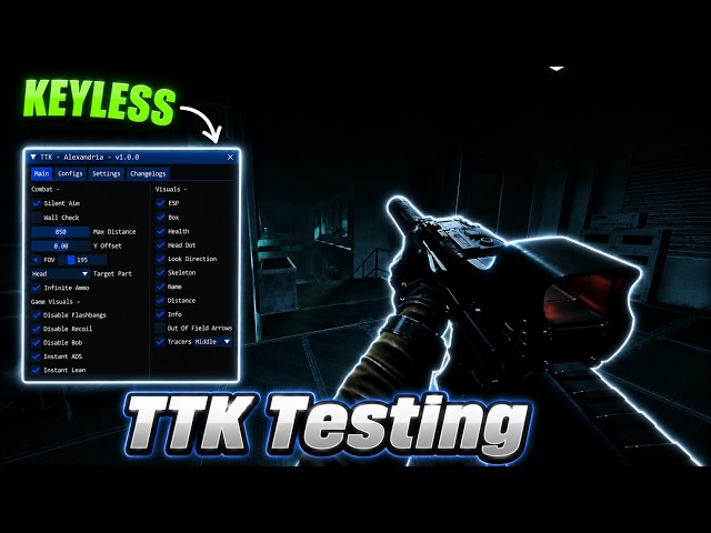 *NEW* TTK Testing Script Showcase | Silent Aim - No Recoil - Infinite Ammo - More!