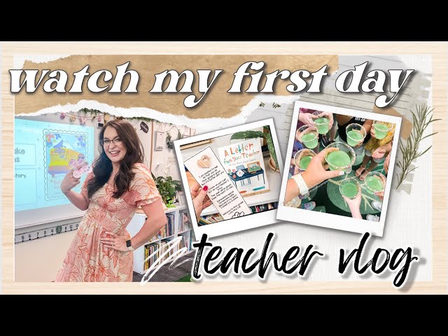 *vlog 1* first day of first grade (watch me teach everything!)