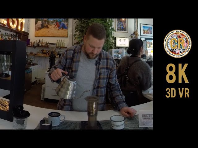 COFFEE VR: Aeropress Brewing with Cartel Coffee Roasters 8K 3D VR