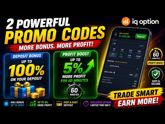 IQ Option Deposit Bonus & Profit Boost Promo Code 2026