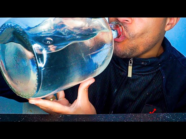 ASMR DRINKING GALLON OF WATER GLASS BOTTLE SOUNDS NO TALKING MUKBANG *BIG GULPS* CHUGGING CHALLENGE