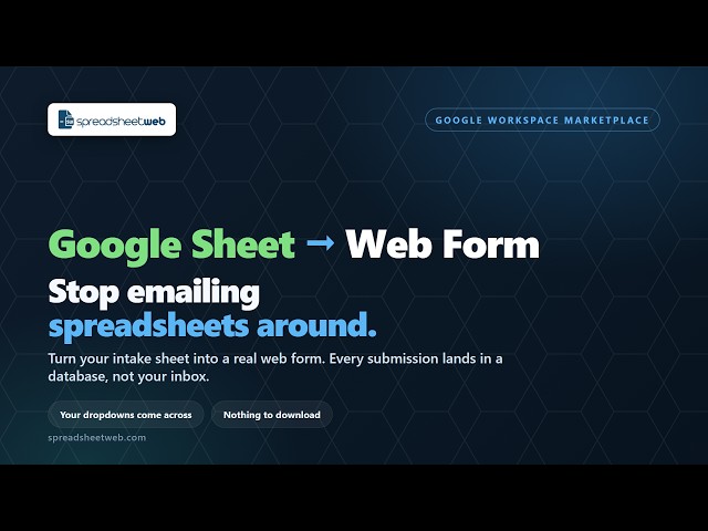 Turn a Google Sheet Into a Web Form (Data Collection) | SpreadsheetWeb