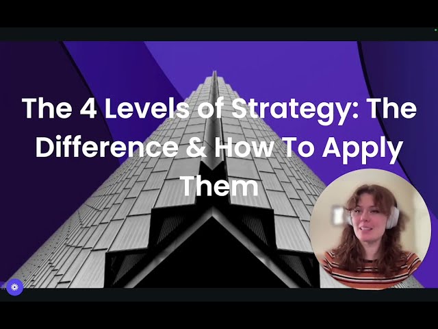 The 4 Levels of Strategy Explained: Your Blueprint to Business Success
