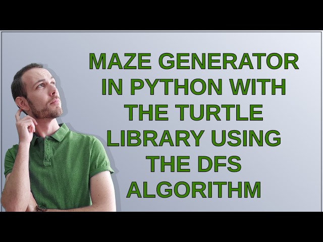 Maze generator in Python with the turtle library using the DFS algorithm