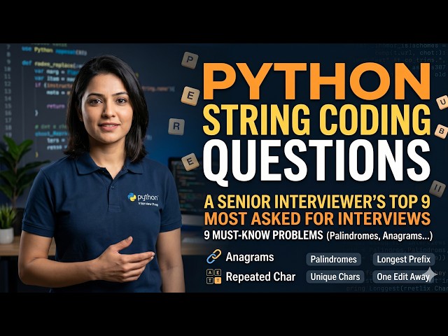 Most Asked Python String Interview Questions & Answers 2026