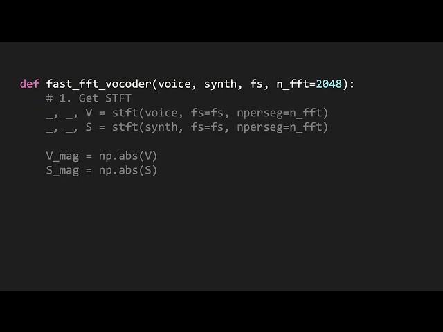 Python Vocoder Using FFT – Demonstration