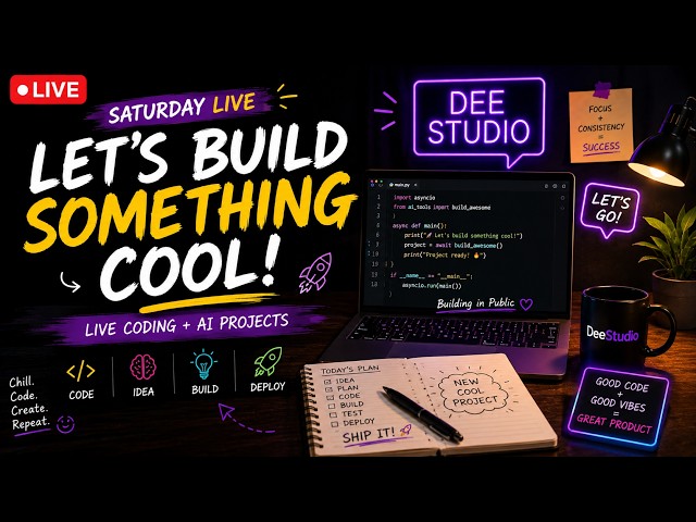 🚀 LET'S BUILD SOMETHING COOL! | Saturday Live Coding 🔥