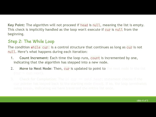 Understanding the Length of a Circular Linked List in Python