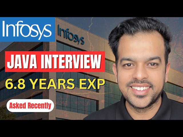Infosys Java Interview Questions (6+ YOE) | Real Scenario-Based
