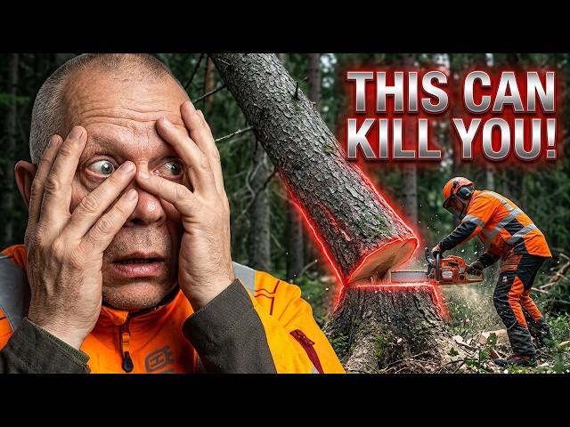 How to Clear a DANGEROUS Hung-Up Tree!