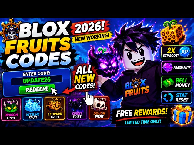 🔥 Blox Fruits Codes July 2026 | NEW Working Roblox Blox Fruits Codes (FREE EXP & Stat Reset)