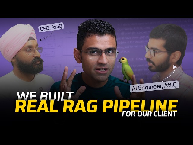 We built a RAG system for a real client