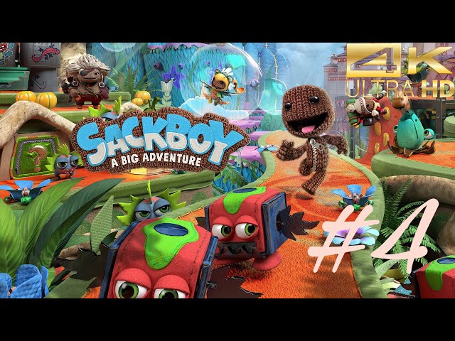 Sackboy: A Big Adventure PS5 Full Walkthrough Gameplay - No Commentary [4K 60FPS] - Part 4