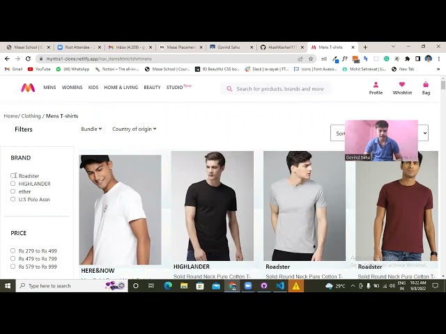 Myntra Clone explain by me .