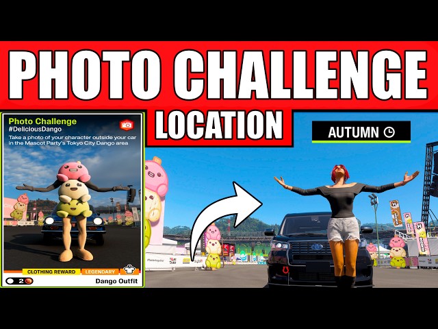 Forza Horizon 6 Photo Challenge #DeliciousDango - Exact Location - Character Outside (Autumn Season)