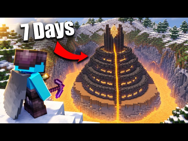 I Had One Week To Build My Ultimate Hardcore Base In Minecraft