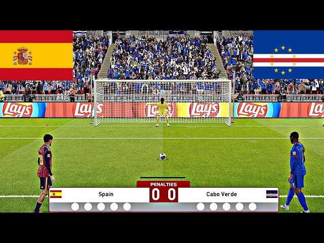 SPAIN VS CAPE VERDE FULL PENALTY SHOOTOUT | ESP VS CPV HIGHLIGHTS