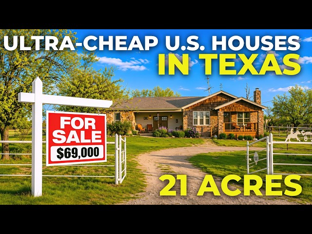 Insanely Cheap Farmhouses in TEXAS with Land from $70,000