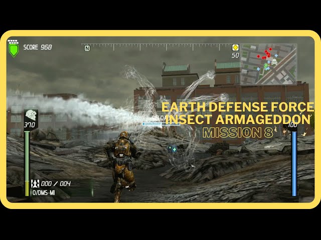 Earth Defense Force Insect Armageddon Mission 8 No Commentary Walkthrough Video