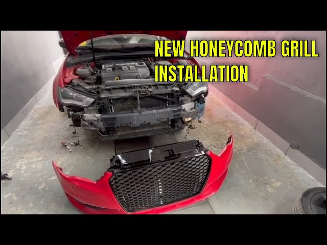 How To Replace Factory Grill On Audi A3 8VS And Front Bumper Removal.