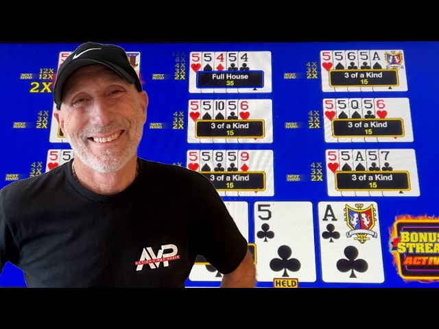 😮 So Much ACTION!!! Bonus Streak Video Poker 🔥🔥🔥