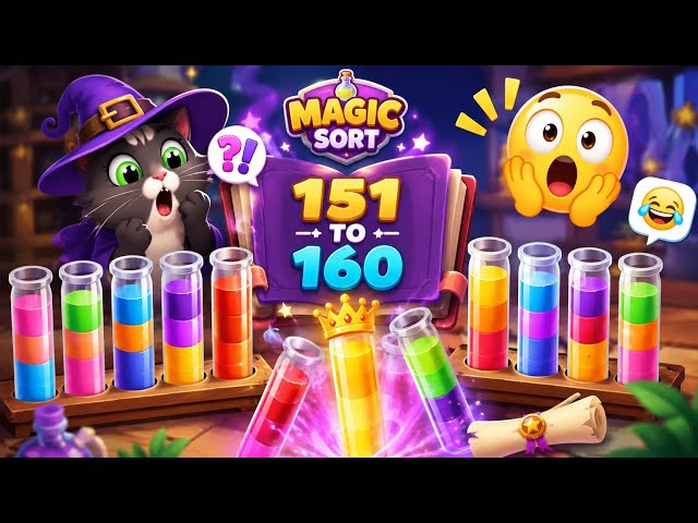 Most addictive gameplay🪄🎉✨Magic Sort 🩵🌈🤯
