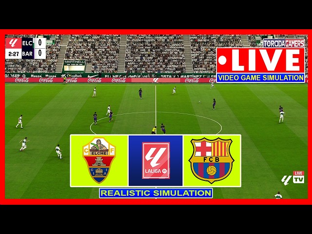 Elche vs Barcelona | LaLiga 2026/2027 - Round 2 | eFootball PES 2021 Simulation