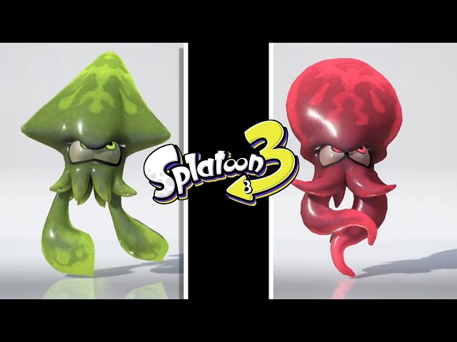 Splatoon 3 - Kraken Inkling VS Kraken Octoling (Special Transformation)