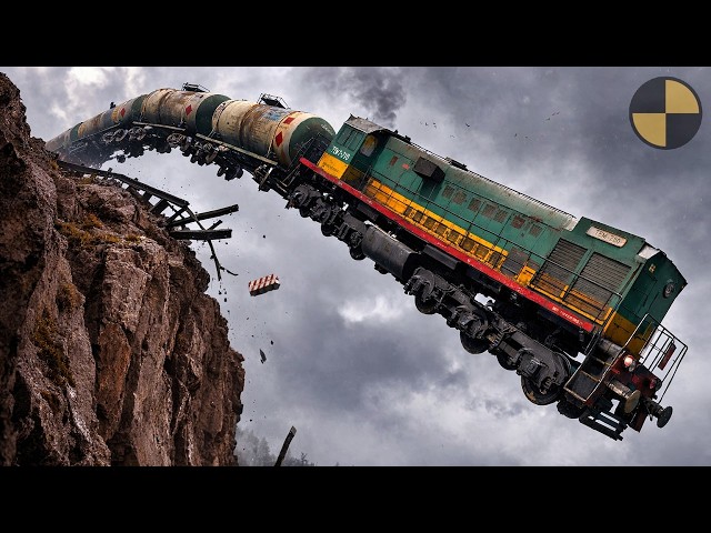Realistic Train Crashes  |Trains and Cars Scenarios| BeamNG Drive Cinematic Simulation BeamNG.drive