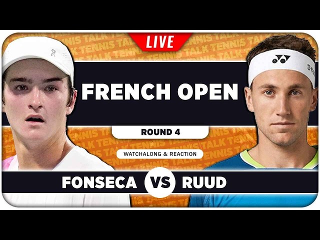 FONSECA vs RUUD • French Open 2026 • LIVE Tennis Watchalong