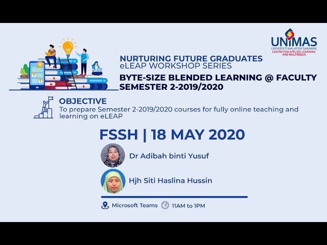 Optimise eLEAP for ERT, Create PowerPoint Lecture Videos  and Conduct Online Class Session via Webex