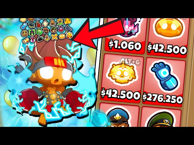 I bought ALL the buffs from BTD 6! 🤑 And the BOXER ended up looking like GOKU!!! 💀