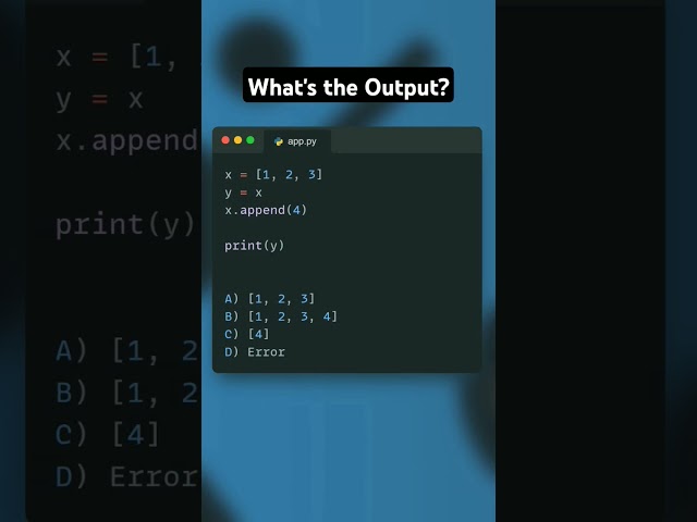 Python Interview Question 3/30 #shorts