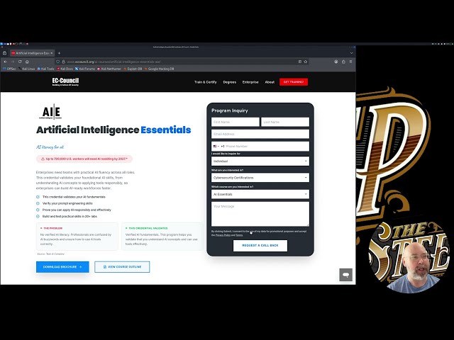 Review - EC-Council Artificial Intelligence Essentials (AIE)