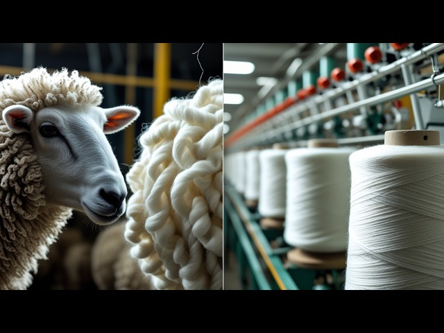 How Wool Is Processed in Modern Factories | Full Textile Production (Live)
