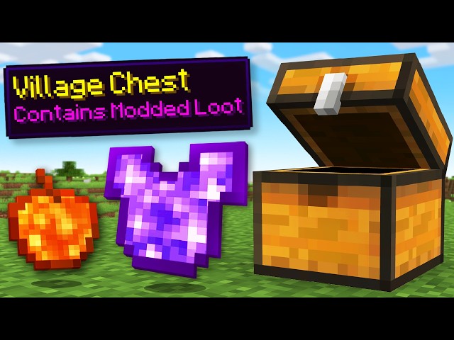 Minecraft, but Chests have Random Modded Loot...